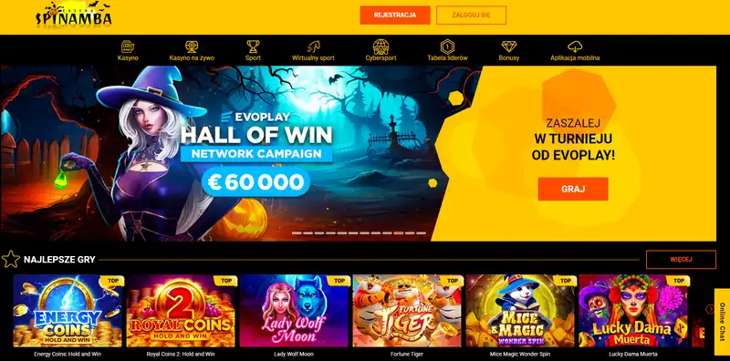 Kasyno Spinamba Official page